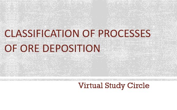 Classification of processes of Ore deposition